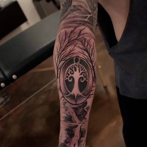 Viking Tree of Life Tattoo