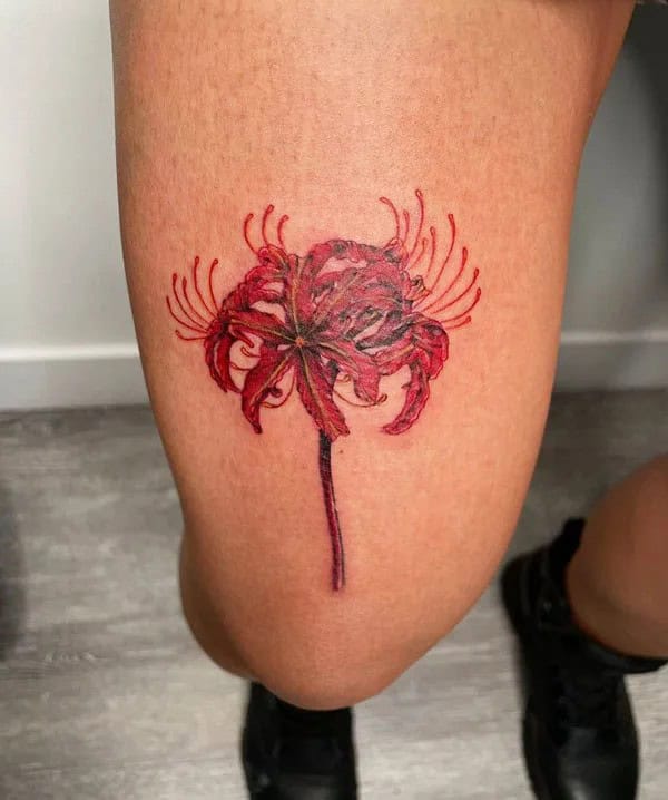 Demon Slayer Spider Lily Tattoo