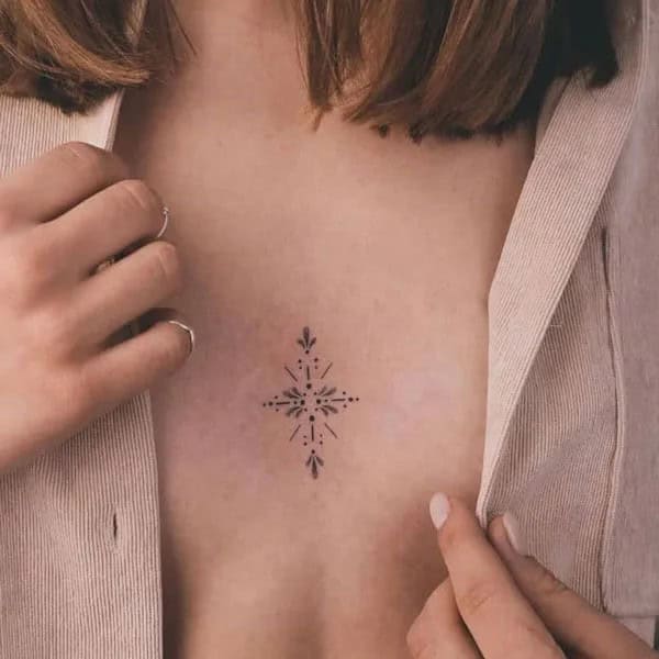 Small Sternum Tattoo