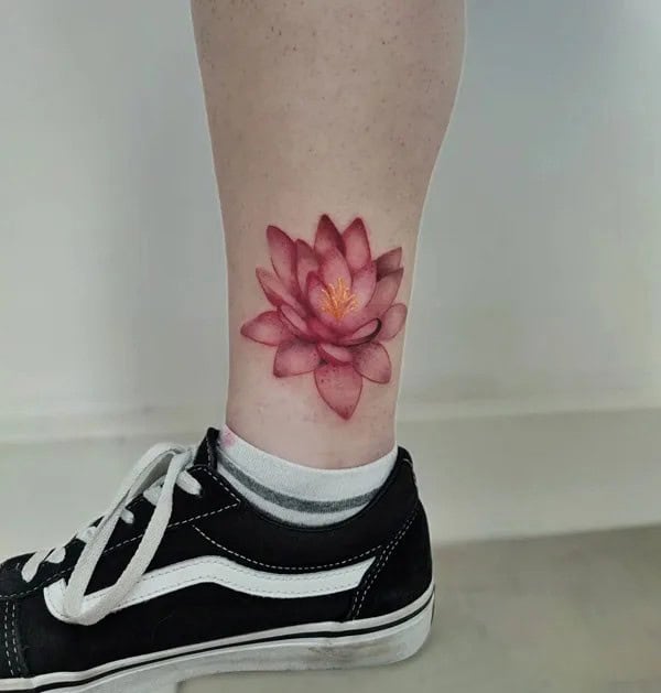 Simple Water Lily Tattoo