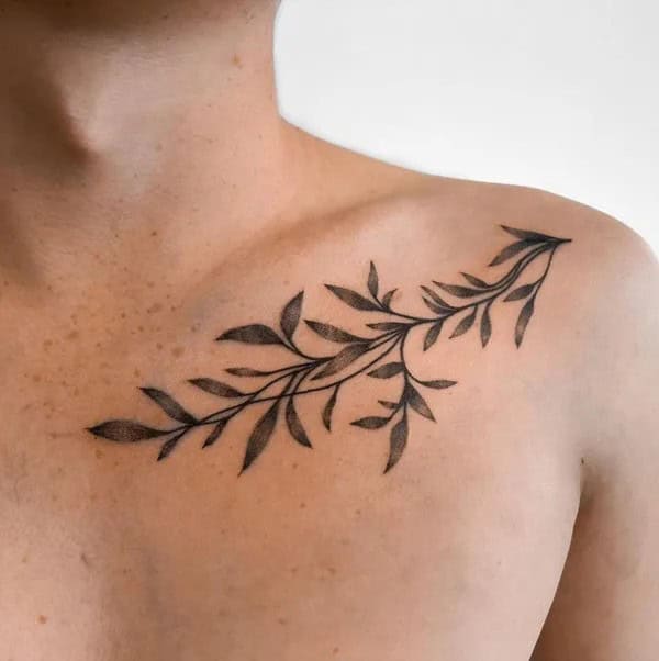 Vine Shoulder Tattoo