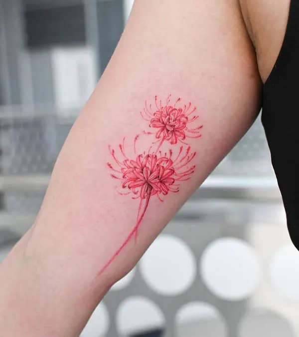 Demon Slayer Spider Lily Tattoo