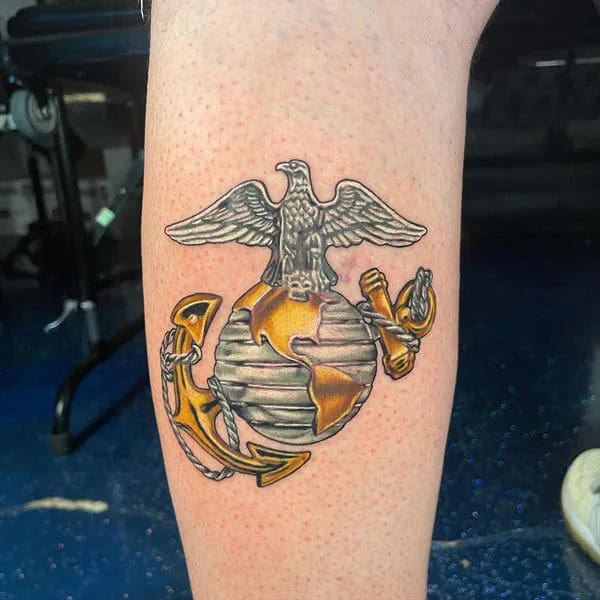 Eagle Globe and Anchor Tattoo