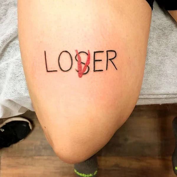 Evil Loser Lover tattoo