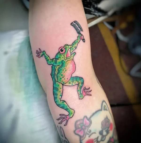 Japanese Frog Tattoo