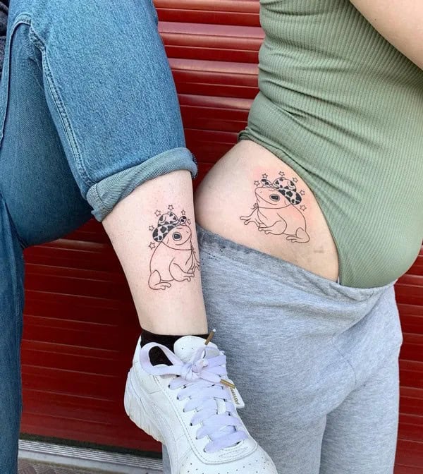 Matching Frog Tattoo