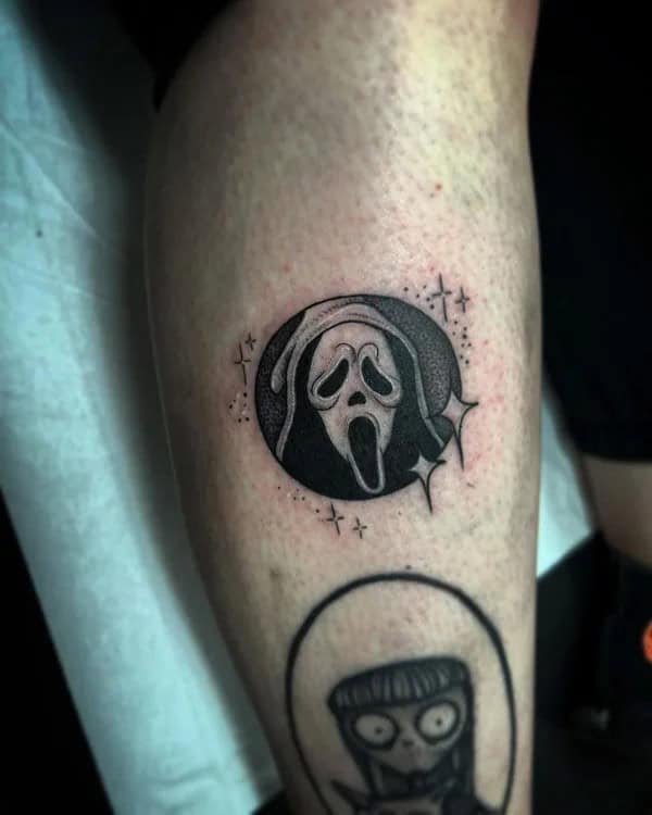 Ghostface Tattoo On Arm