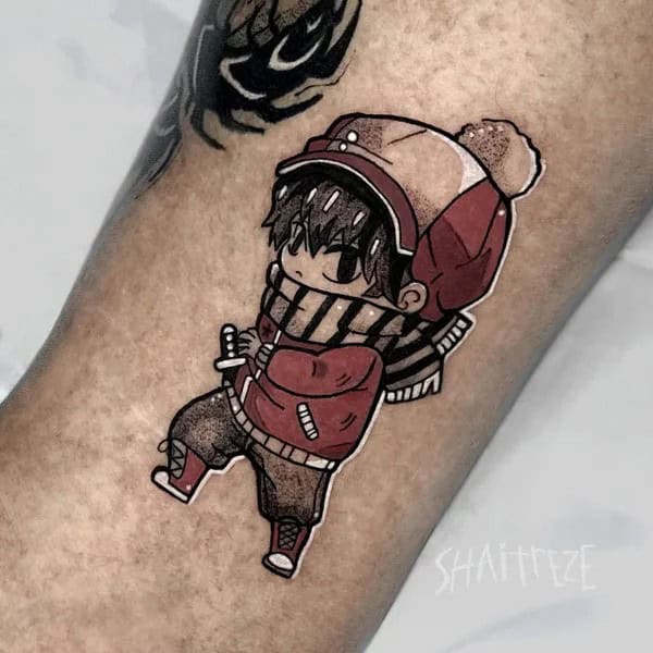 Anime Foot Tattoo