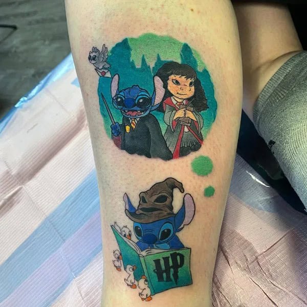 Stitch Harry Potter Tattoo