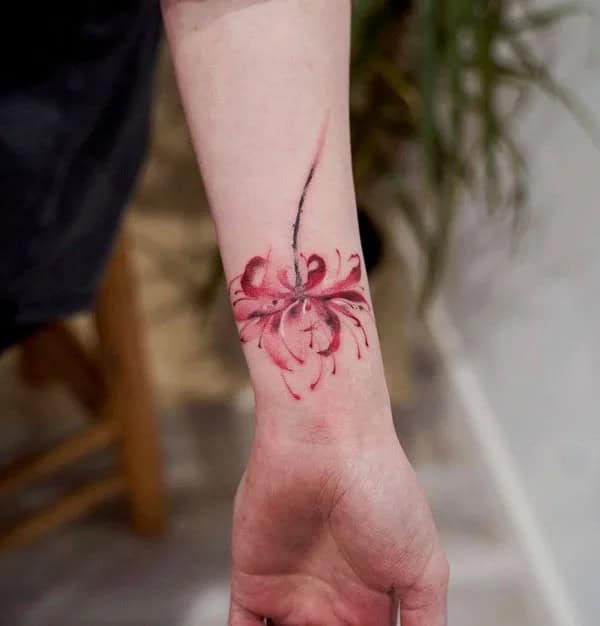 Demon Slayer Spider Lily Tattoo