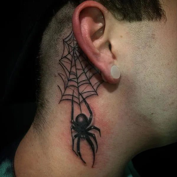 Spider Web Prison Tattoo