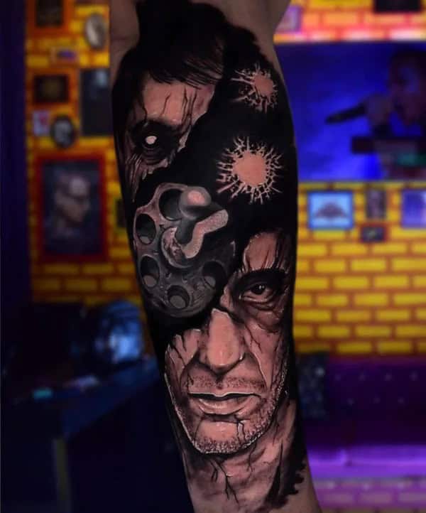 Al Pacino Scarface Tattoo