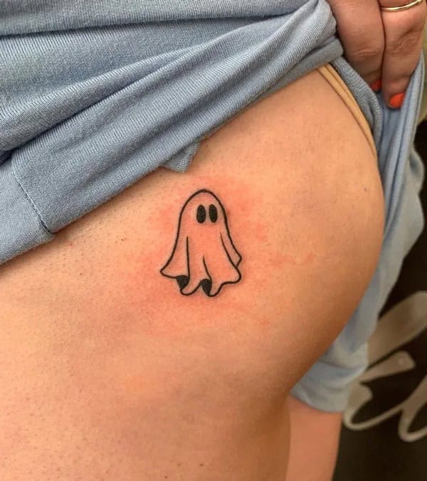 Bite Me Butt Tattoo