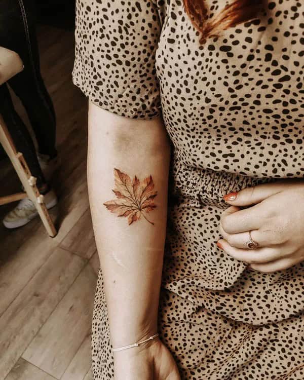 Autumn Leaf Tattoo