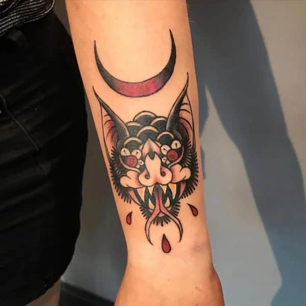 Bat Tattoo On Hand