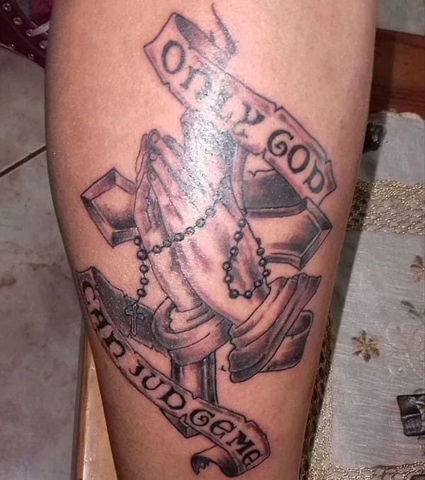 More Unique “Only God Can Judge Me” Tattoos To Take Inspiration From