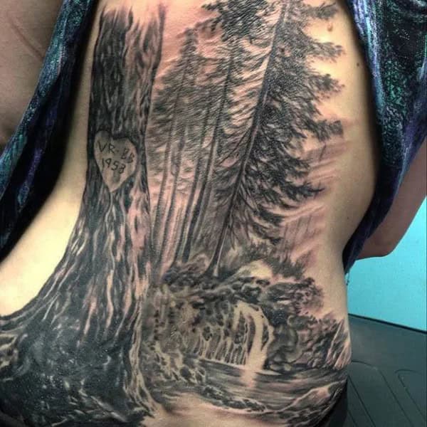 Nature Back Tattoo