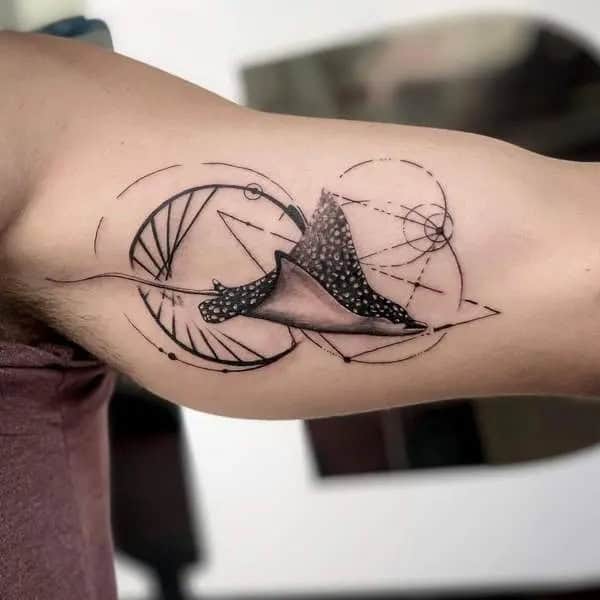 Stingray Bicep Tattoo