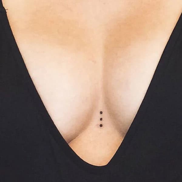 Small Sternum Tattoo