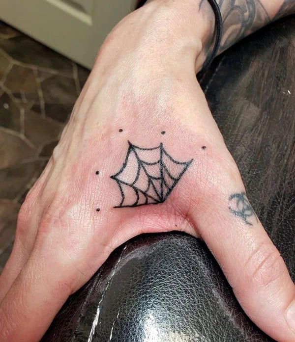 Spider Web Prison Tattoo