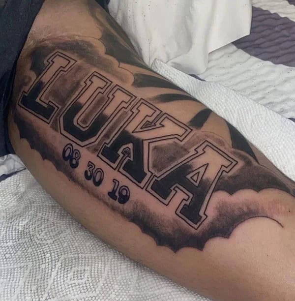 Forearm Name Tattoo