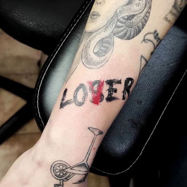 Evil Loser Lover tattoo