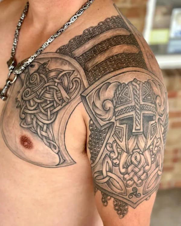 Viking Shoulder Tattoo