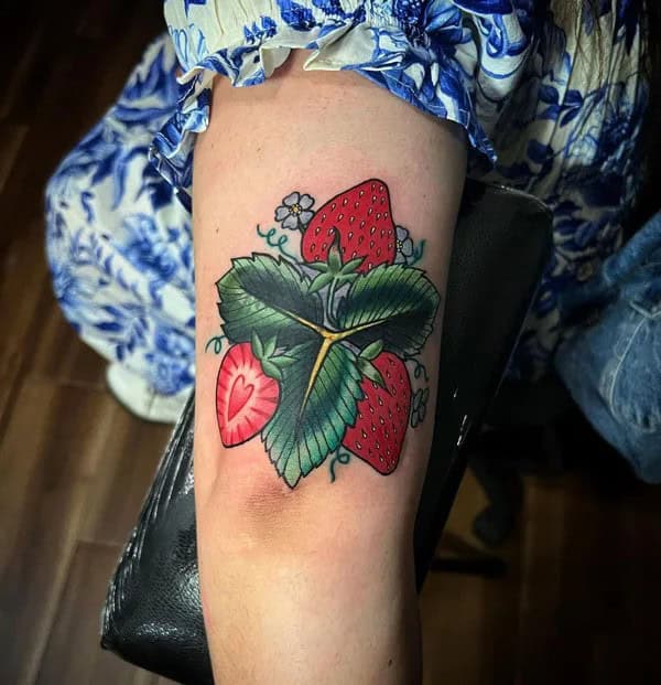 More Designs of Strawberry Tattoos To Check Out This Instant