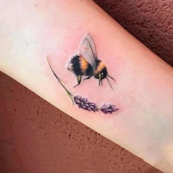 Cute Bee Tattoo