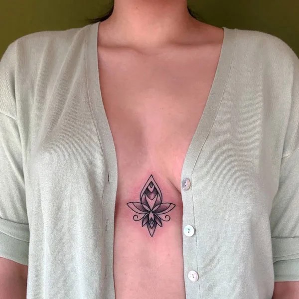 Small Sternum Tattoo