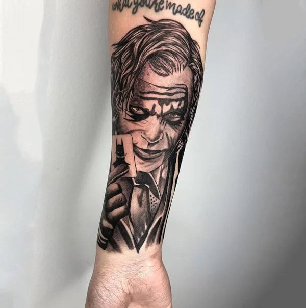 Heath Ledger Joker Tattoo