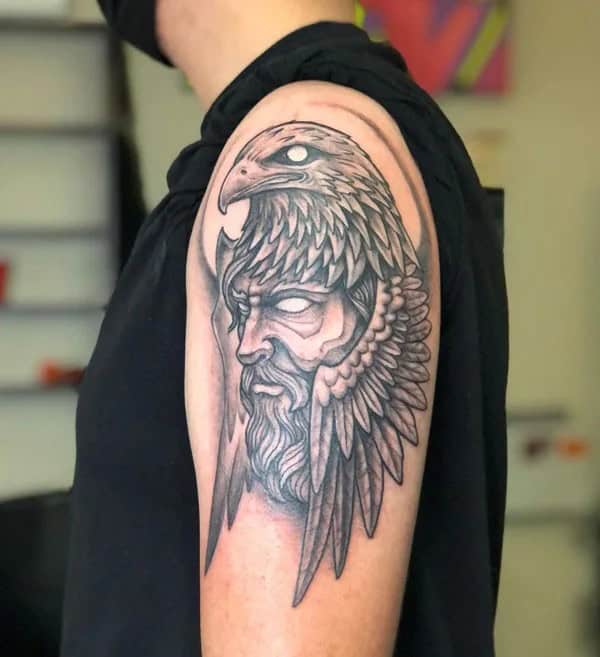 Eagle and Lion Tattoo