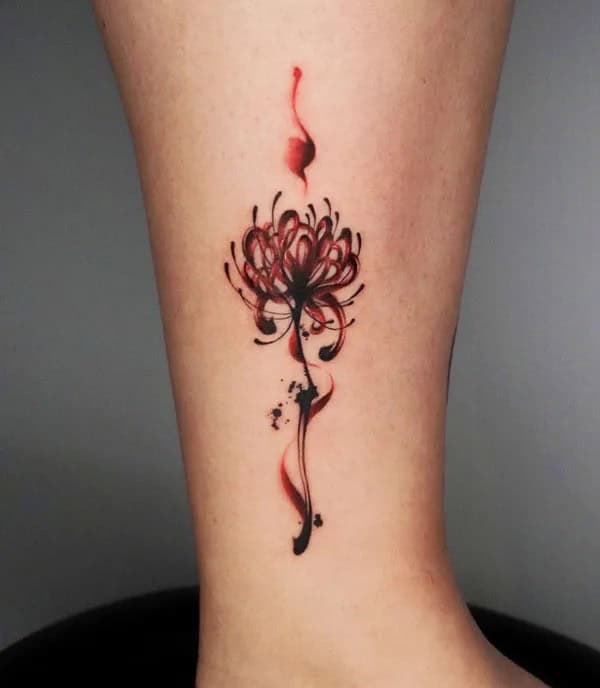 Demon Slayer Spider Lily Tattoo