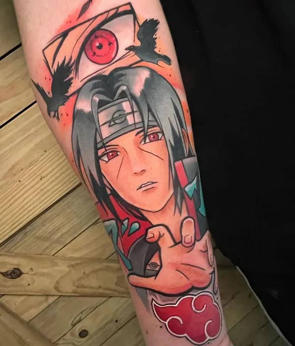 Itachi Hand Tattoo