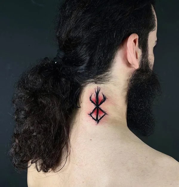 Berserk Neck Tattoo