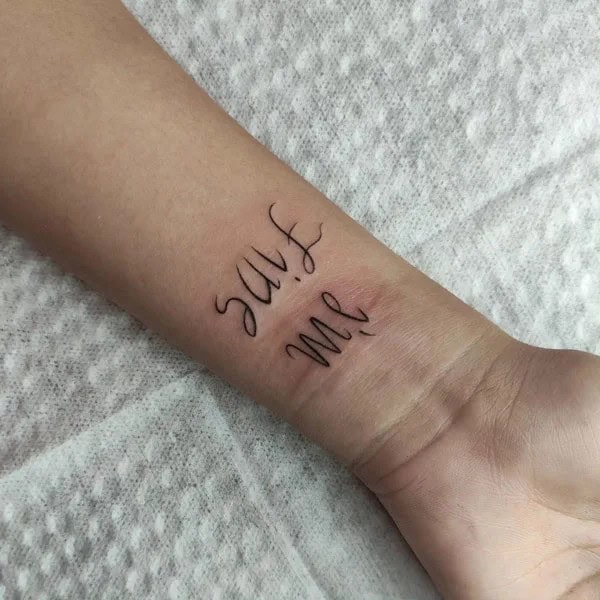 Save Me Wrist Tattoo