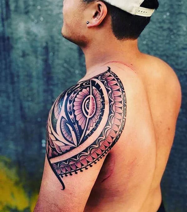 Polynesian Shoulder Tattoo