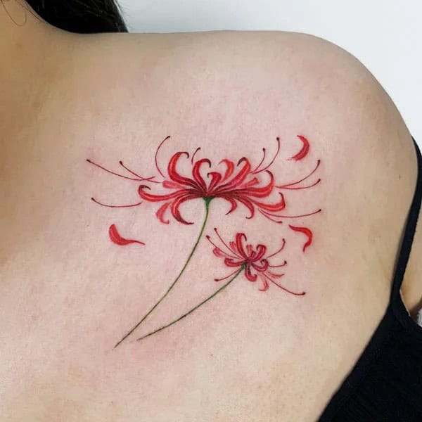 Demon Slayer Spider Lily Tattoo