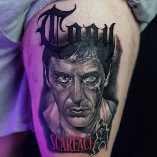 Al Pacino Scarface Tattoo