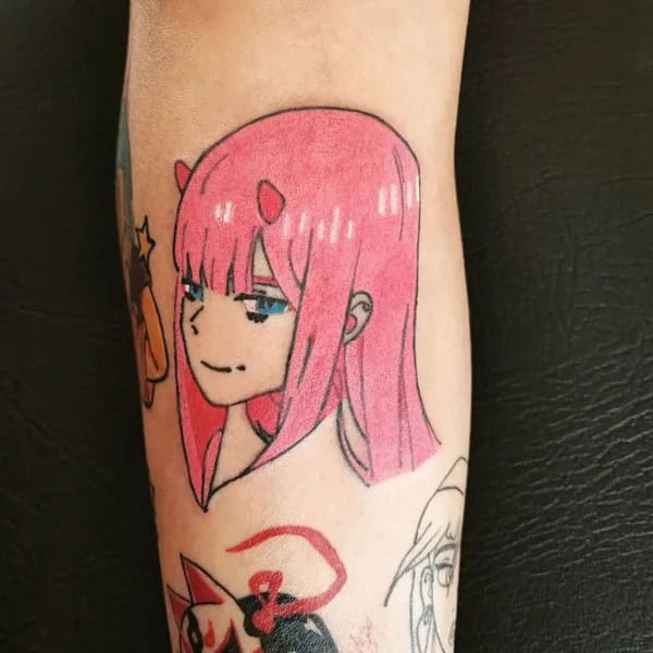 Anime Foot Tattoo