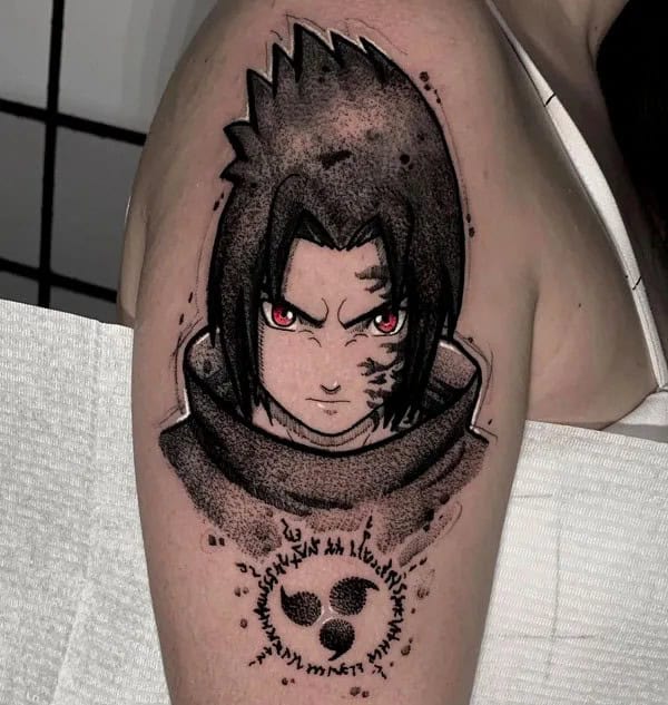 Madara Sharingan Tattoo