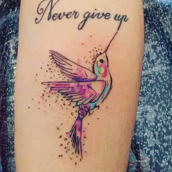 Hummingbird Quote Tattoo