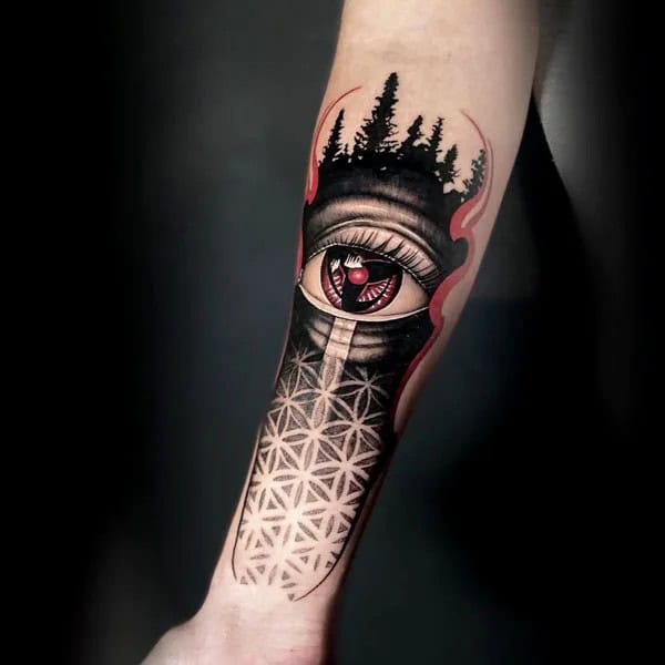 Madara Sharingan Tattoo