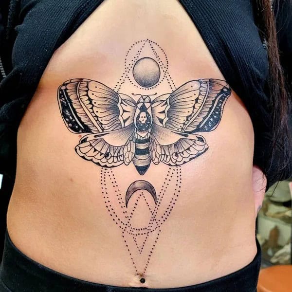 More Death Moth Tattoos That Can’t Be Ignored!