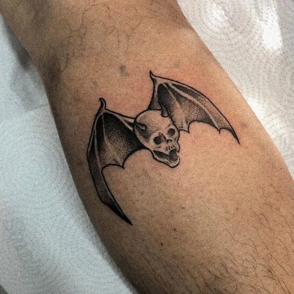 Bat Tattoo On Hand