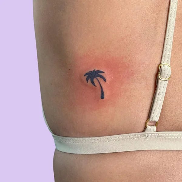 Small Palm Tree Tattoo