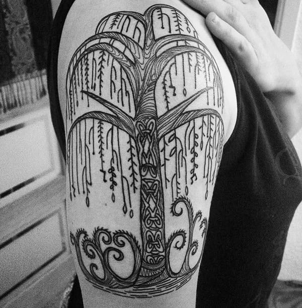 Celtic Willow Tree Tattoo