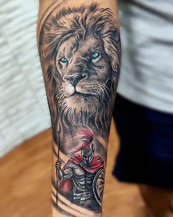 Forearm Lion Tattoo