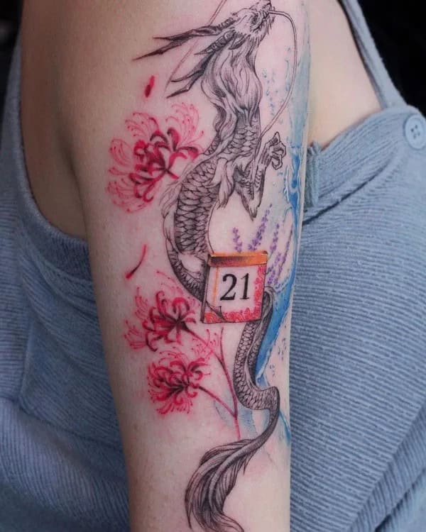 Demon Slayer Spider Lily Tattoo