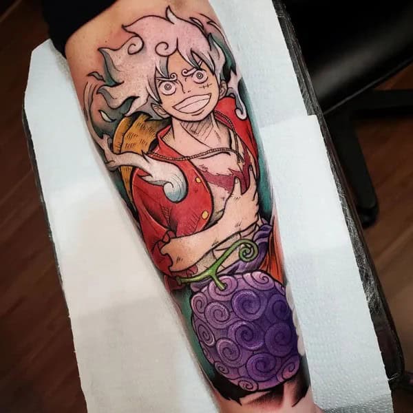 Anime Foot Tattoo